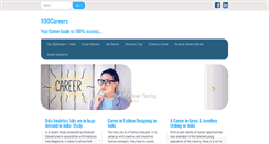 Desktop Screenshot of 100careers.com